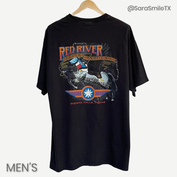 {HARLEY DAVIDSON} Mens Red River Texas T-Shirt - Picture 3 of 7